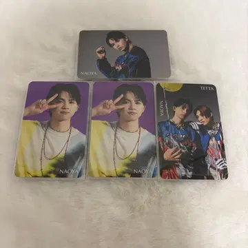 NAOYA 트레이딩 카드 4개 세트