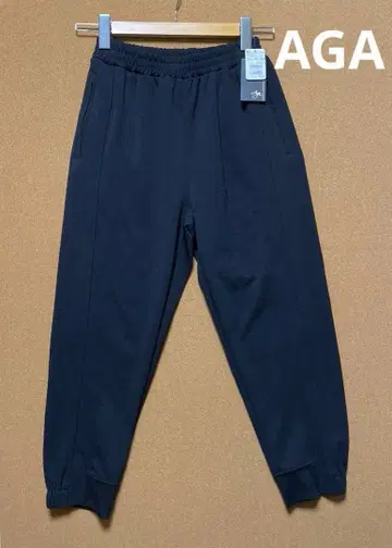 미사용 새상품 AGA 아가 사이드 라인 조거 팬츠 택 포함 블랙