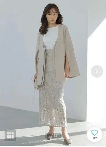 anuans 파이핑 레이스 타이트 스커트