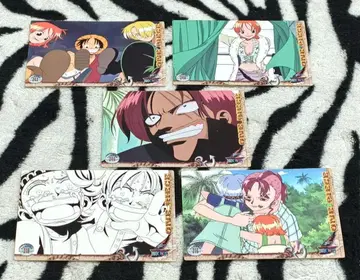 구하기 어려움!! 원피스 트레이딩 스티커 5종 세트 아마다