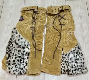 레오파드 무늬 레그 커버 레그 워머