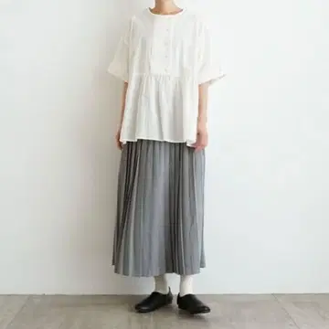 tandey 오로네 프로므나드 스커트 봄/여름 스커트 라이트 그레이