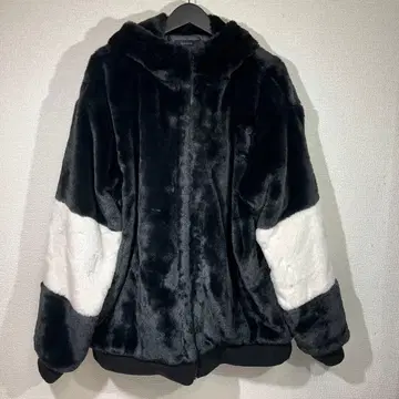 RAGEBLUE 후드 부착 보아 점퍼 남성용 블랙 L 사이즈