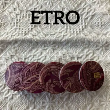 [ ETRO ] 퍼플 페이즐리 머리핀