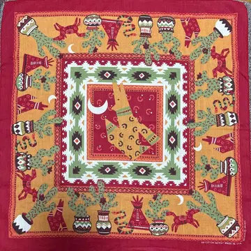 빈티지 반다나 RN16463 네이티브 인디언 미국제