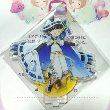 포켓코로 트윈 블루 록 호시노 메구루 콜라보 아크릴 스탠드