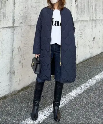 [새상품급] Emma Taylar 에마 테일러 3way 퀼팅 후드 코트