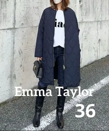 [새상품급] Emma Taylar 에마 테일러 3way 퀼팅 후드 코트