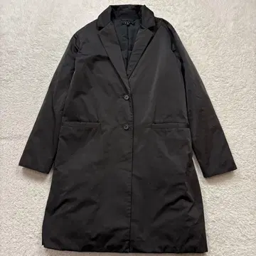 띠어리 다운 체스터 코트 차콜 그레이 ADAIRIN