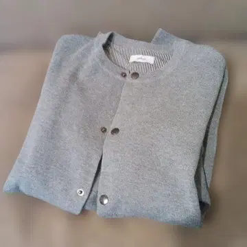 SHIPS cry 그레이 버튼 가디건 M