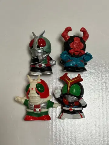 가면라이더 미니 피규어 4체 세트