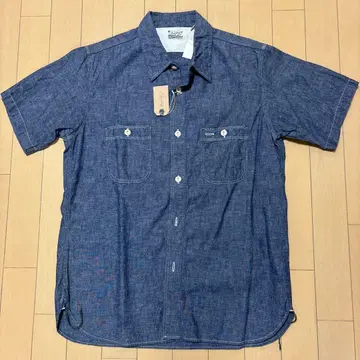 버거스플러스 반팔 샴브레이 셔츠