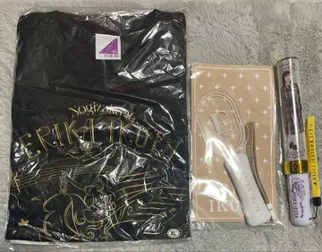 전 노기자카46 이쿠타 에리카 T셔츠 블랙 XL 졸업 콘서트 응원봉 세트