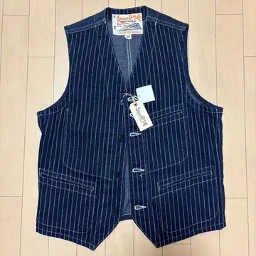 슈가케인 워배시 스트라이프 베스트