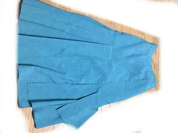 PAGEBOY 비대칭 캉캉 스커트 터콰이즈