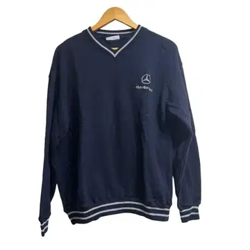 90s Mercedes-Benz 네이비 V넥 트레이닝복