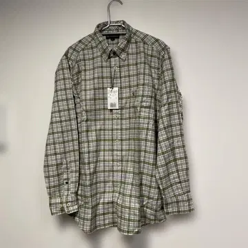 새상품 THE SCOTCH HOUSE 로고 자수 긴팔 체크 셔츠 L