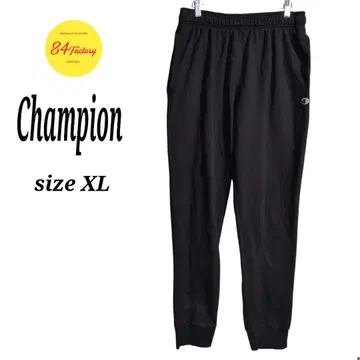 Champion 스웨트 팬츠 조거 팬츠 눈알 로고 블랙 남성용 XL