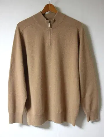 MITSUKOSHI(미츠코시) 하프 지퍼 100% 캐시미어 스웨터 L