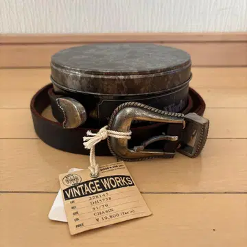 빈티지 웍스 핸드메이드 가죽 벨트