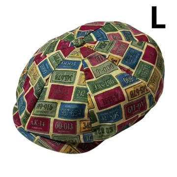 70s 80s USA제 올 패턴 헌팅 캡 코튼 빈티지