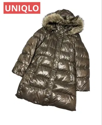 유니클로 다운 코트 다운 컬렉션 후드 탈부착 가능 벨트 포함