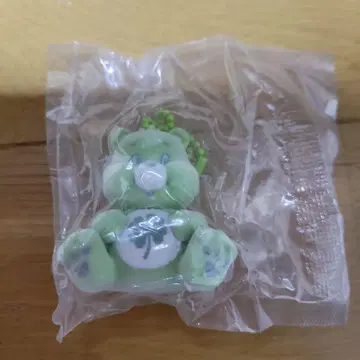 케어베어 그린 컬러 봉제 인형 키링