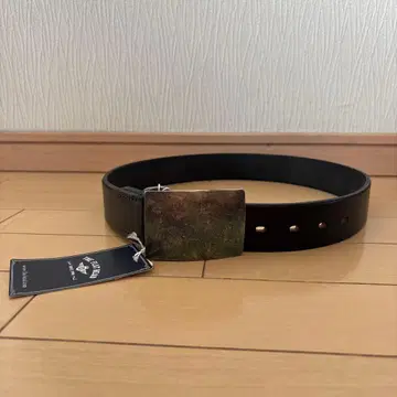 플랫 헤드 스퀘어 버클 벨트