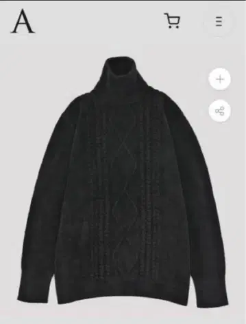 사토 타케루 ABYTS 미사용 택 포함 터틀넥 블랙