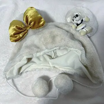 레어 팬캡 모코모코 당시 물품 화이트