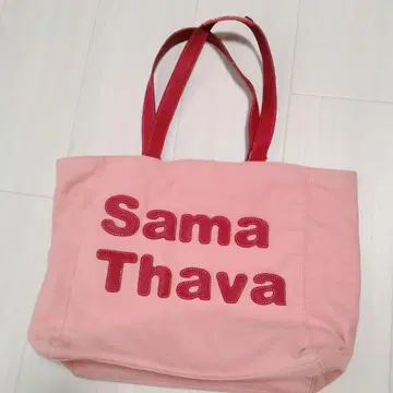 사만다 타바사 Samantha Thavasa 패치워크 토트백 핑크