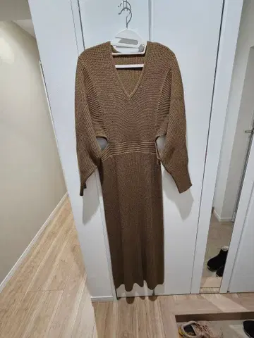 니트 원피스 V넥 사이즈 1, 마터니티