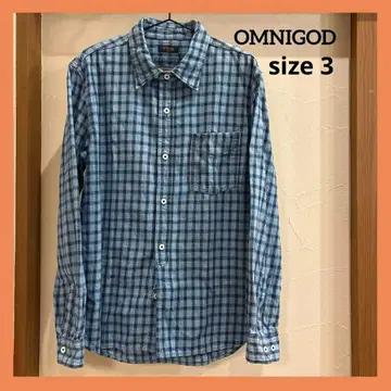 옴니갓 오카야마 쿠라시키 OMNIGOD 코튼 100% 셔츠 일본제