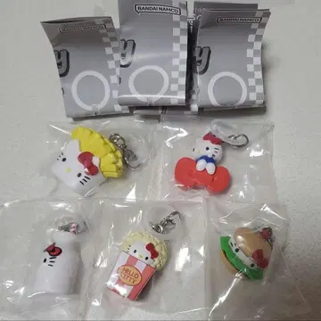헬로키티 아메리칸 디자인 마스코트 액세서리 5종 컴플리트 세트