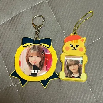 NiziU RIKU 3주년 기념 굿즈 케이스 포함 캔뱃지 슬라이드 키링