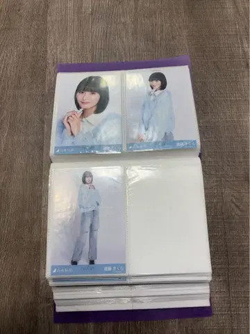 엔도 사쿠라 브로마이드 컴프 쿠보 시오리 졸업 콘서트  카라 부착 코디