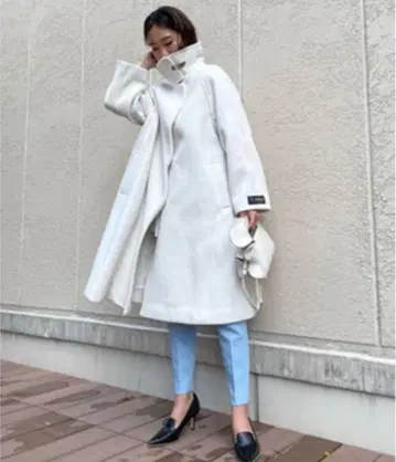 celford A라인 스탠드 카라 코트 새상품