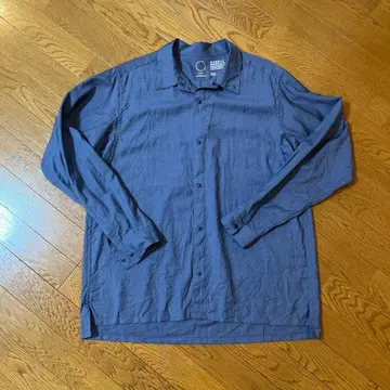 야마토미치 메리노 셔츠 네이비 L 사이즈