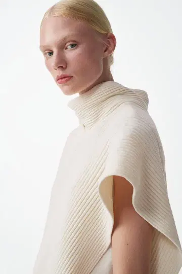 [ 새상품급 ] COS 코스 리브 판초 롱 아우터