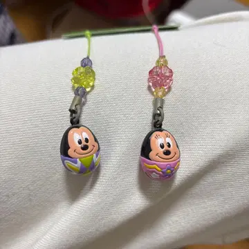 도쿄 디즈니랜드 미키 미니 부활절 스트랩 방울