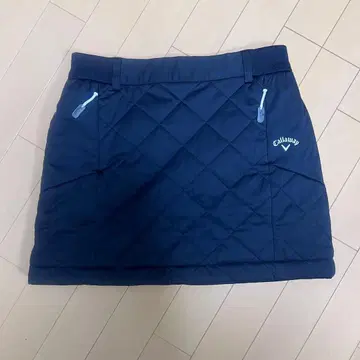 캘러웨이 블랙 퀼팅 스커트