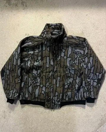 80s SAFTBAK fleece jacket wood camo