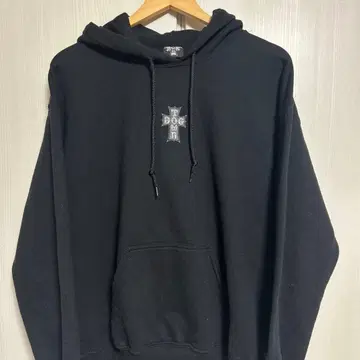 Dogtown 도그타운 크로스 로고 후드티 블랙 M