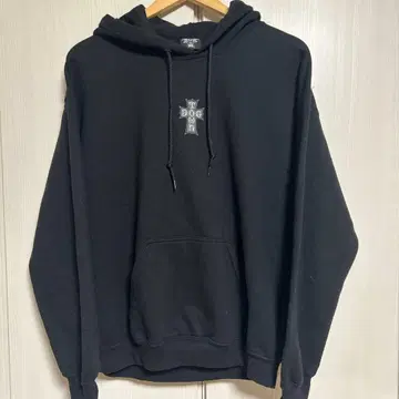 Dogtown 도그타운 크로스 로고 후드티 블랙 M