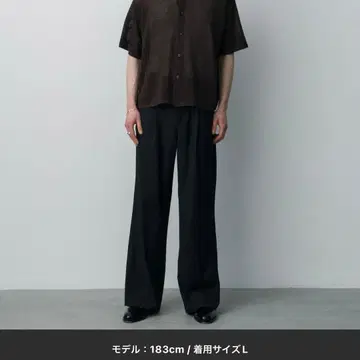 LURAKU 플레어 슬랙스 네이비