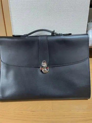 아쿠아 스큐텀 블랙 가죽 비즈니스 백 D-TK1200