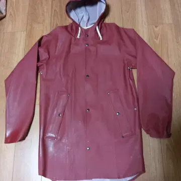 엘르 ELKA 후드 부착 레인코트 레인 판초 우비 장마