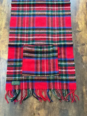 트위드밀 머플러 포켓 부착