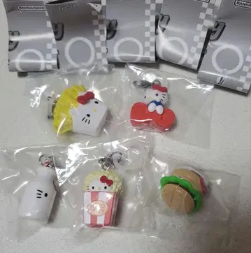 헬로키티 아메리칸 디자인 메지루시 액세서리 5종 컴플리트 세트