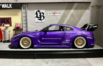 1/24 스카이라인 35GT-R 커스텀 LBWK 사양 차고 디오라마